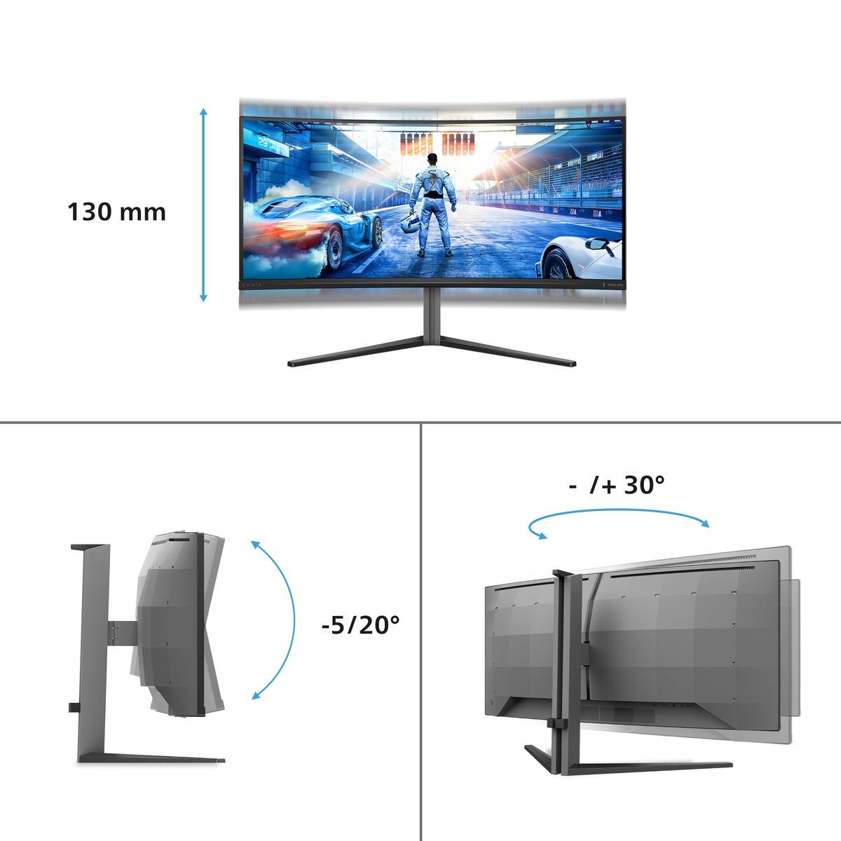 Philips Evnia 34M2C6500 34-inch UWQHD QD-OLED 175Hz Monitor Built-in speakers