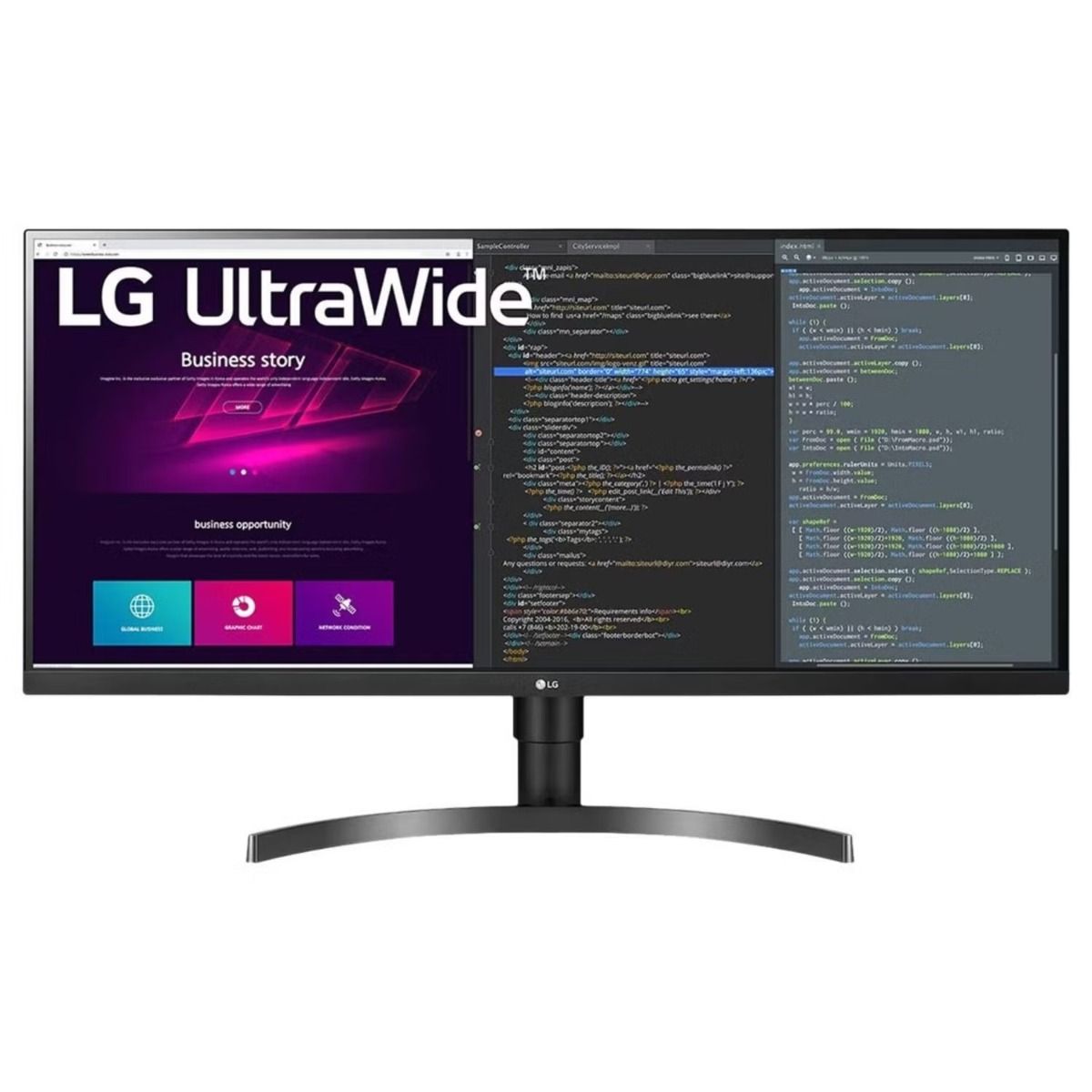 LG Ultrawide 34WN750P-B.AEK 34" QHD (1440p) 75Hz Monitor Built In Speakers HDMI DisplayPort
