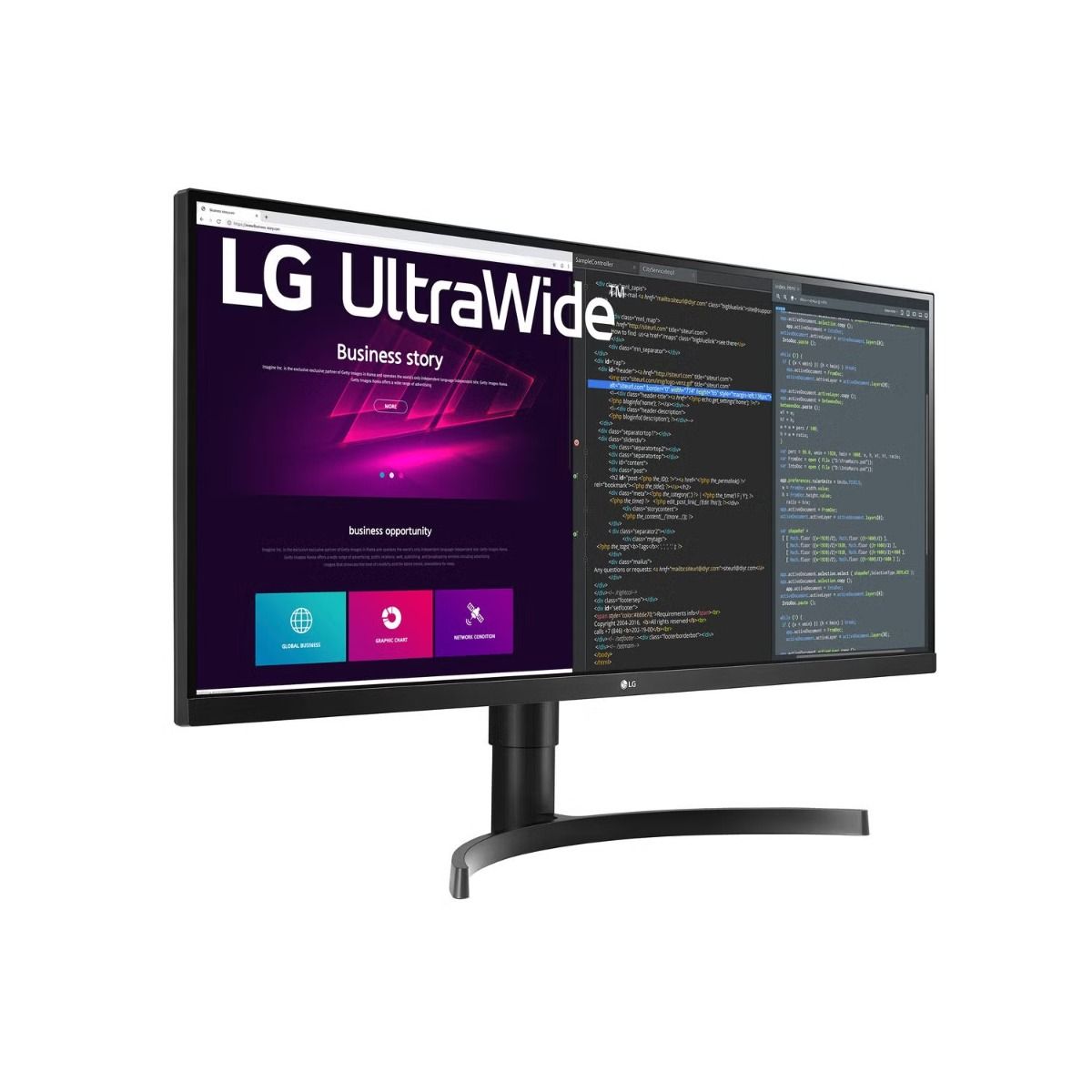 LG Ultrawide 34WN750P-B.AEK 34" QHD (1440p) 75Hz Monitor Built In Speakers HDMI DisplayPort