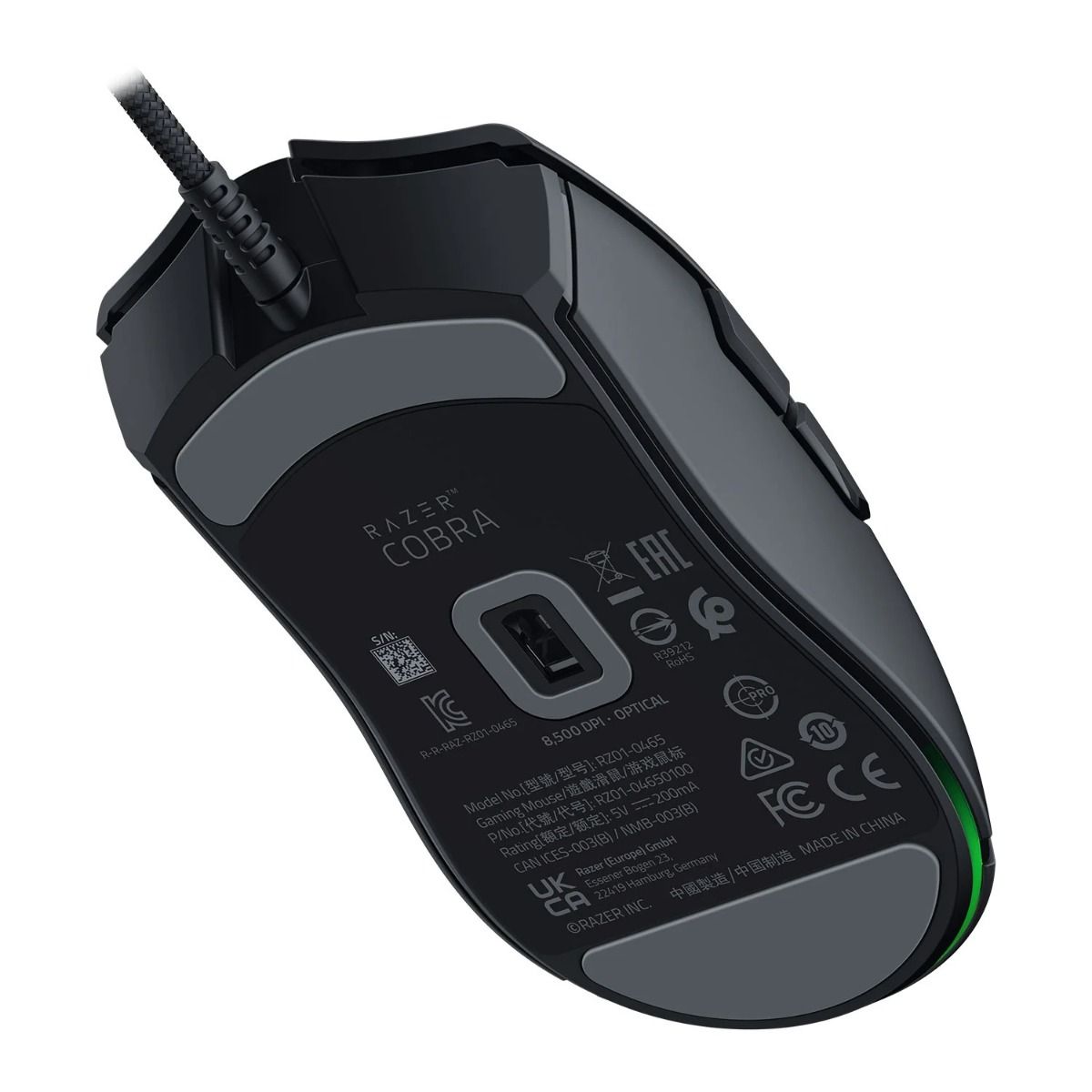 Razer Cobra Wired Optical Mouse with Razer Chroma RGB Up to 8500 DPI Black