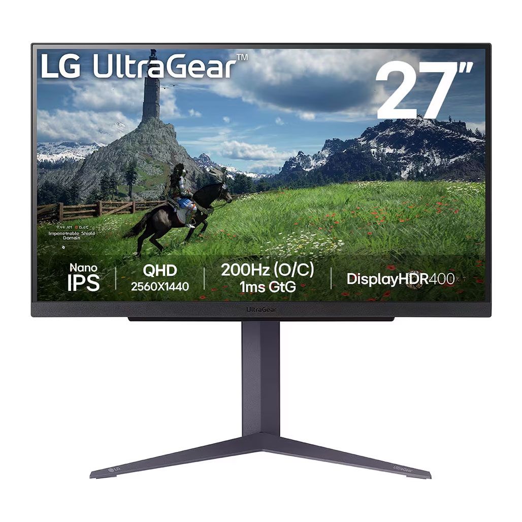 LG UltraGear 27" Quad HD IPS Gaming Monitor 180Hz 1ms Display HDR400