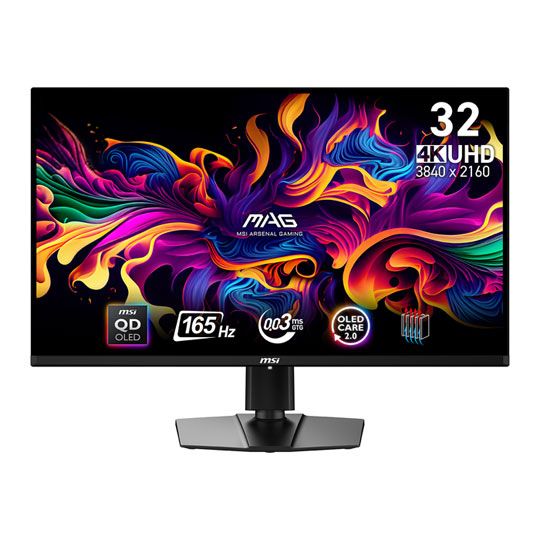 MSI MAG 321UP 31.5" 4K QD-OLED Gaming Monitor 165Hz 0.03ms Response