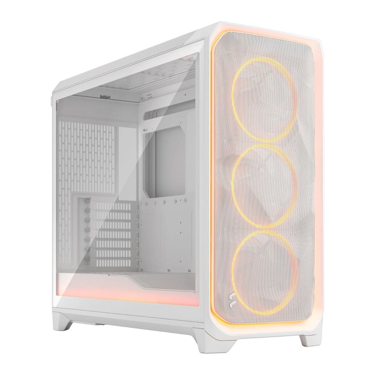 Fractal Design Meshify 3 XL Full Tower Case Ambience Pro RGB with 3 Fans - White
