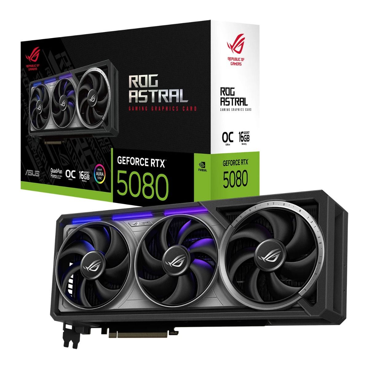 ASUS ROG Astral GeForce RTX 5080 OC Edition 16GB GDDR7 Graphics Card
