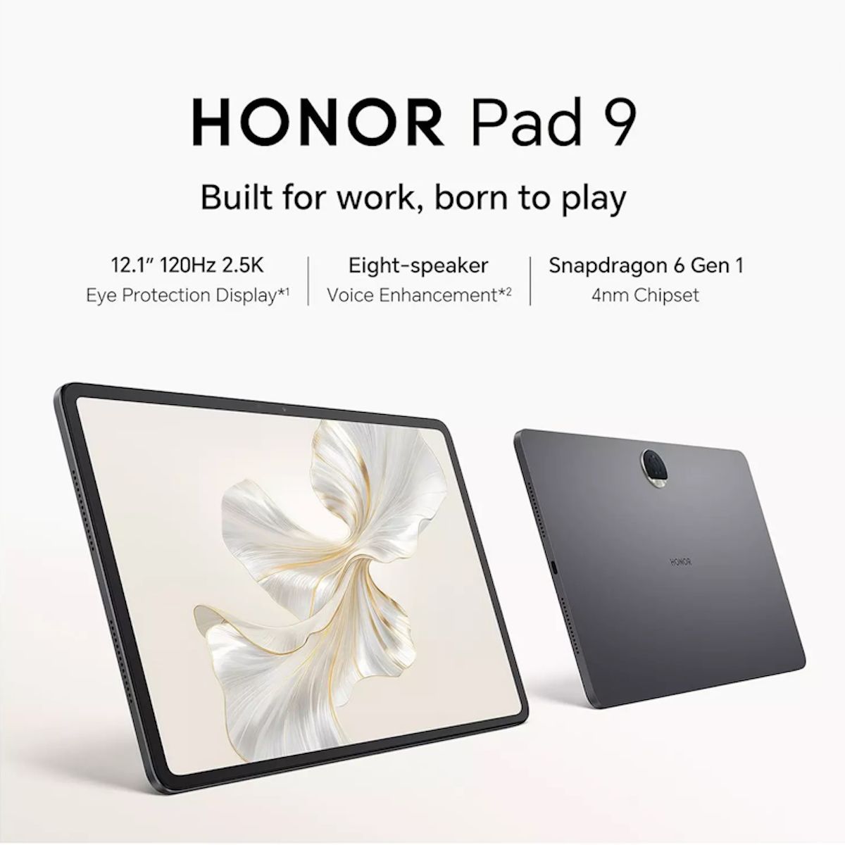 Honor Pad 9 12.1" Tablet 2.5K 120Hz Display 8GB RAM 256GB Storage Grey