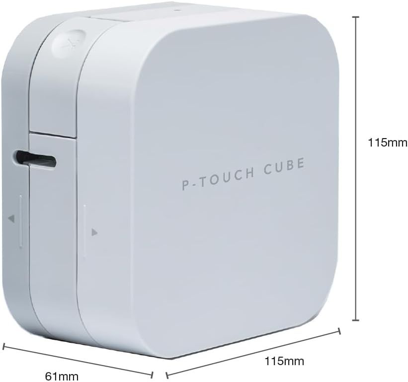 Brother P-touch CUBE PT-P300BT Label Printer Bluetooth 4 Label Sizes