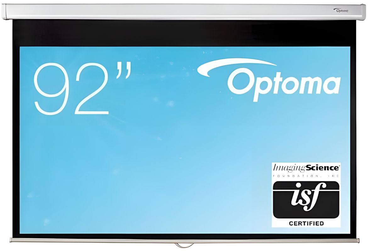Optoma DS-9092PWC 92" Diagonal Pull Down Screen 16:9 Aspect Ratio