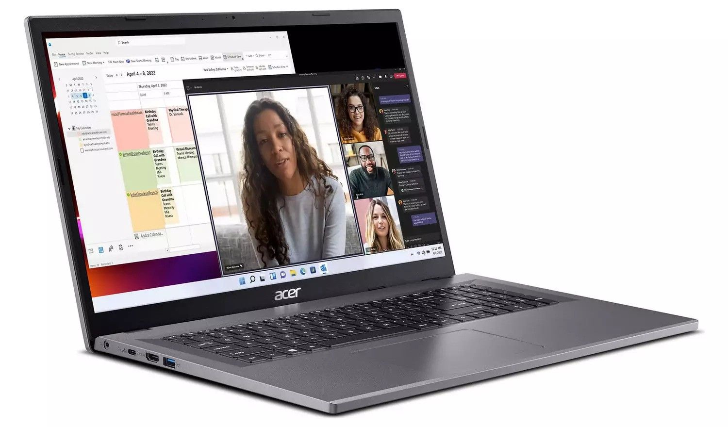 Acer Aspire 3 A317-55P-C4KP 17.3" Laptop Intel N100 4GB RAM 128GB SSD Grey