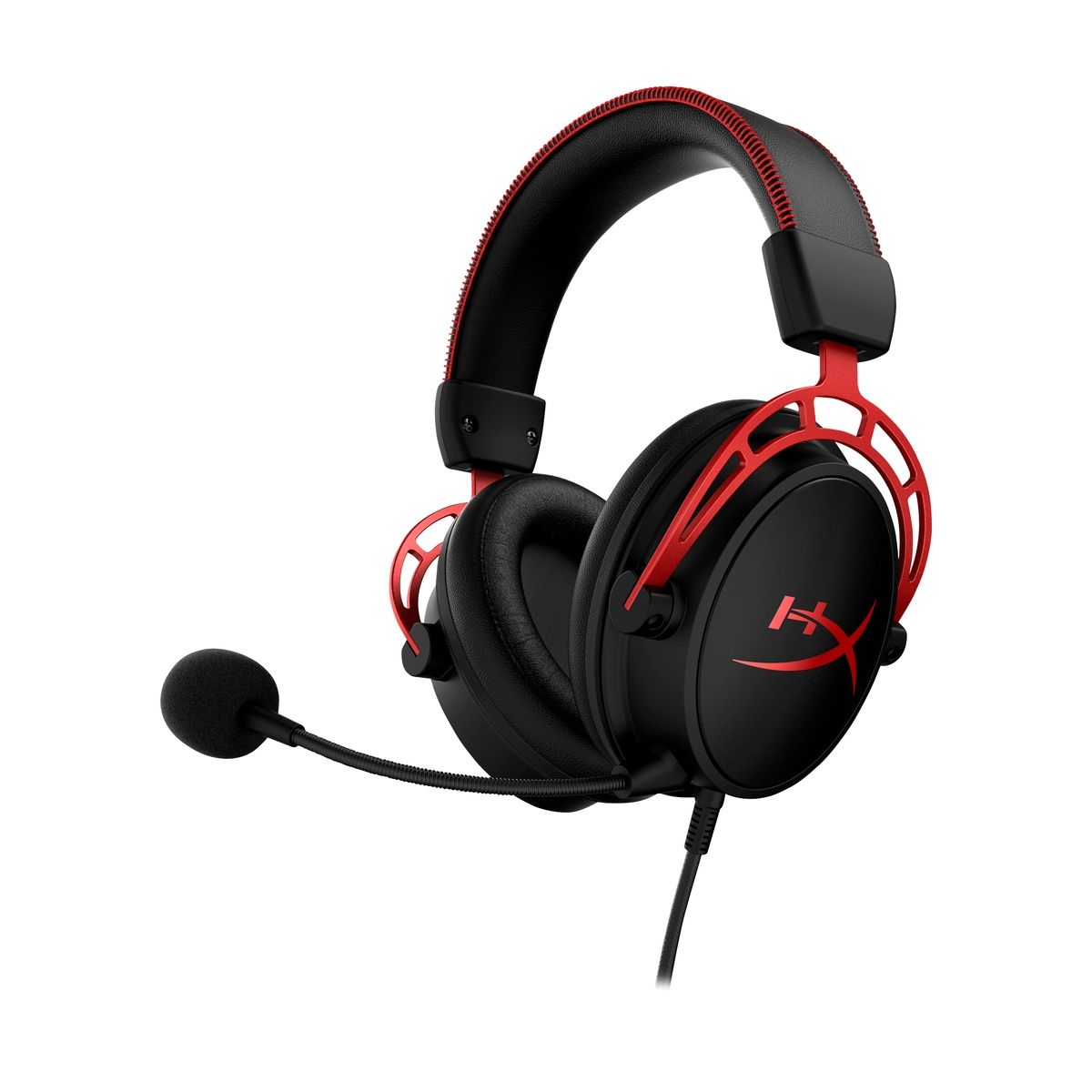 HyperX Cloud Alpha Wired PC Gaming Headset - Black/Red 5mm Drivers