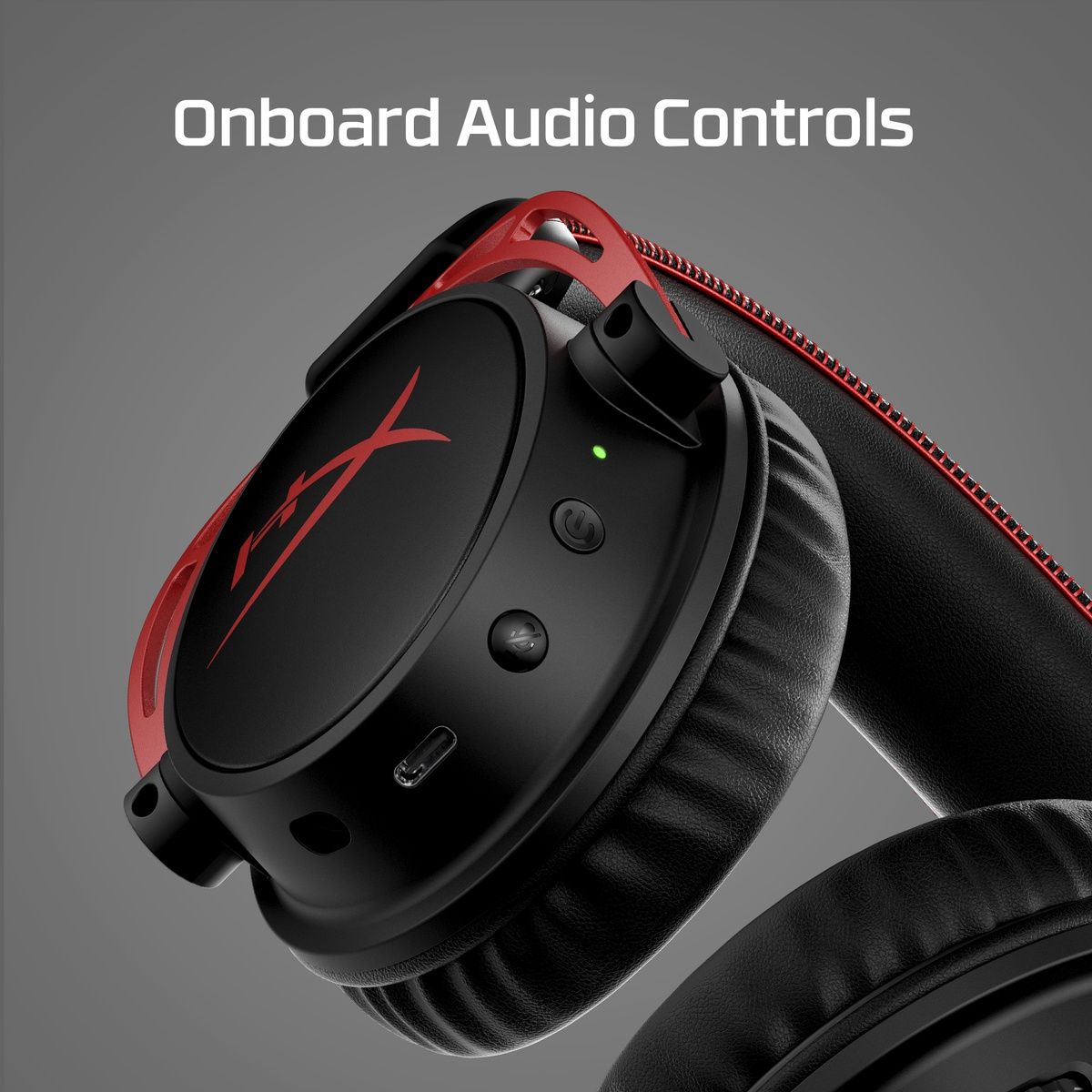 HyperX Cloud Alpha Wired PC Gaming Headset - Black/Red 5mm Drivers