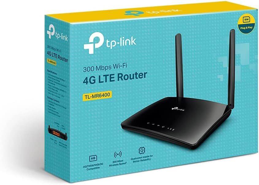 TP-Link TL-MR6400 4G LTE Router up to 300Mbps Wireless (SIM Sold Separately)