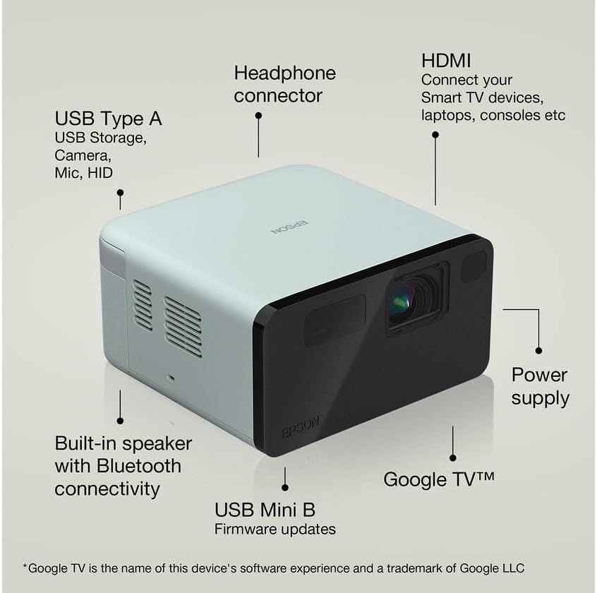 Epson EF-21G Mini Smart Laser Projector Full HD 240Hz Ultra Short Throw Green