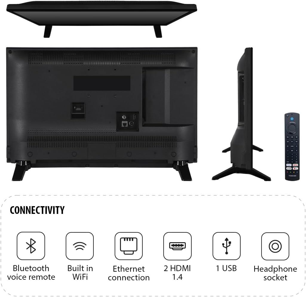 Toshiba Fire TV 24WF2F53DB 24" Smart HD Ready HDR10 LED TRU Picture
