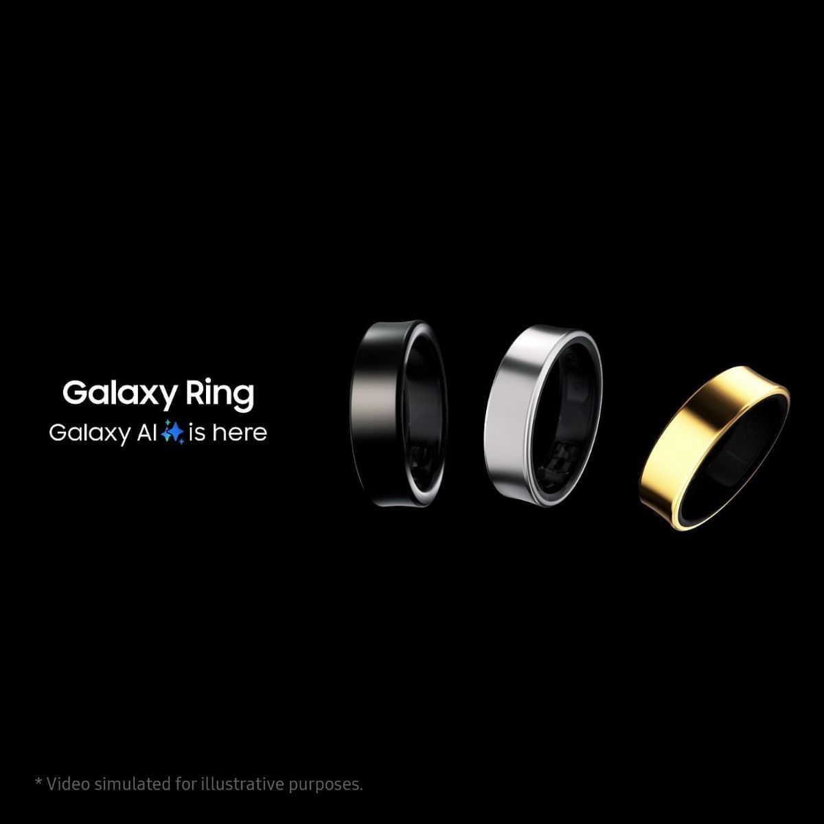 Samsung Galaxy Ring AI-Powered Health Tracking Size 9 Silver