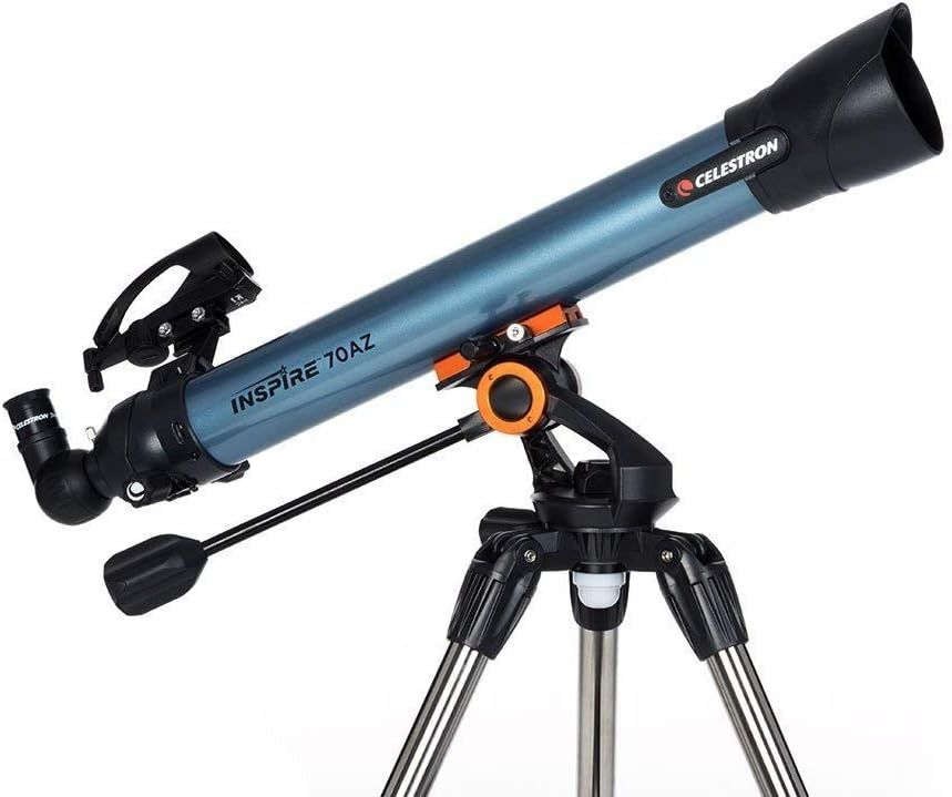 Celestron Inspire 70AZ 70mm Refractor Telescope Height Adjustable Blue