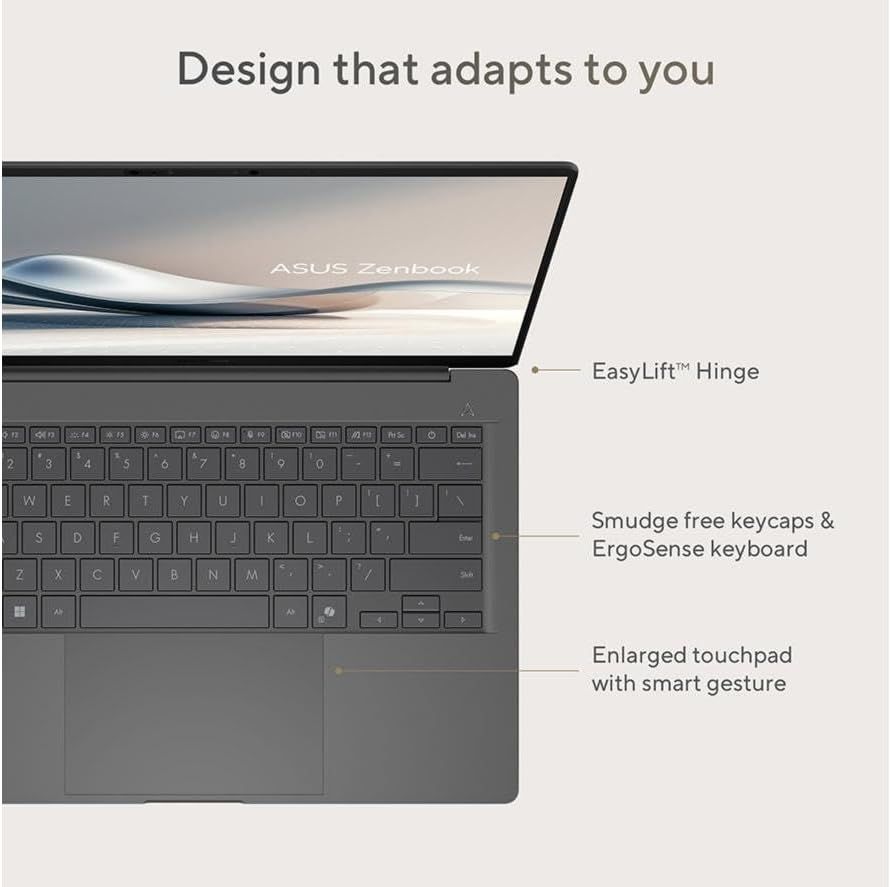 ASUS Zenbook A14 UX3407 14" OLED Laptop Snapdragon X Plus 32GB RAM 1TB SSD