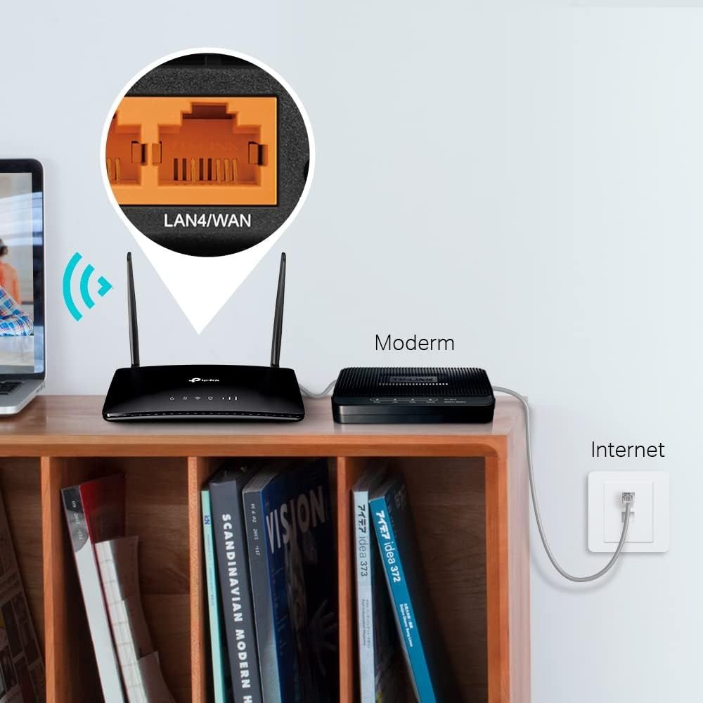 TP-Link TL-MR6400 4G LTE Router up to 300Mbps Wireless (SIM Sold Separately)