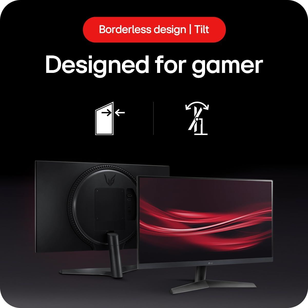 LG UltraGear 24GS60F-B.AEK 23.8" Full HD Gaming Monitor 180Hz Refresh 1ms HDR10