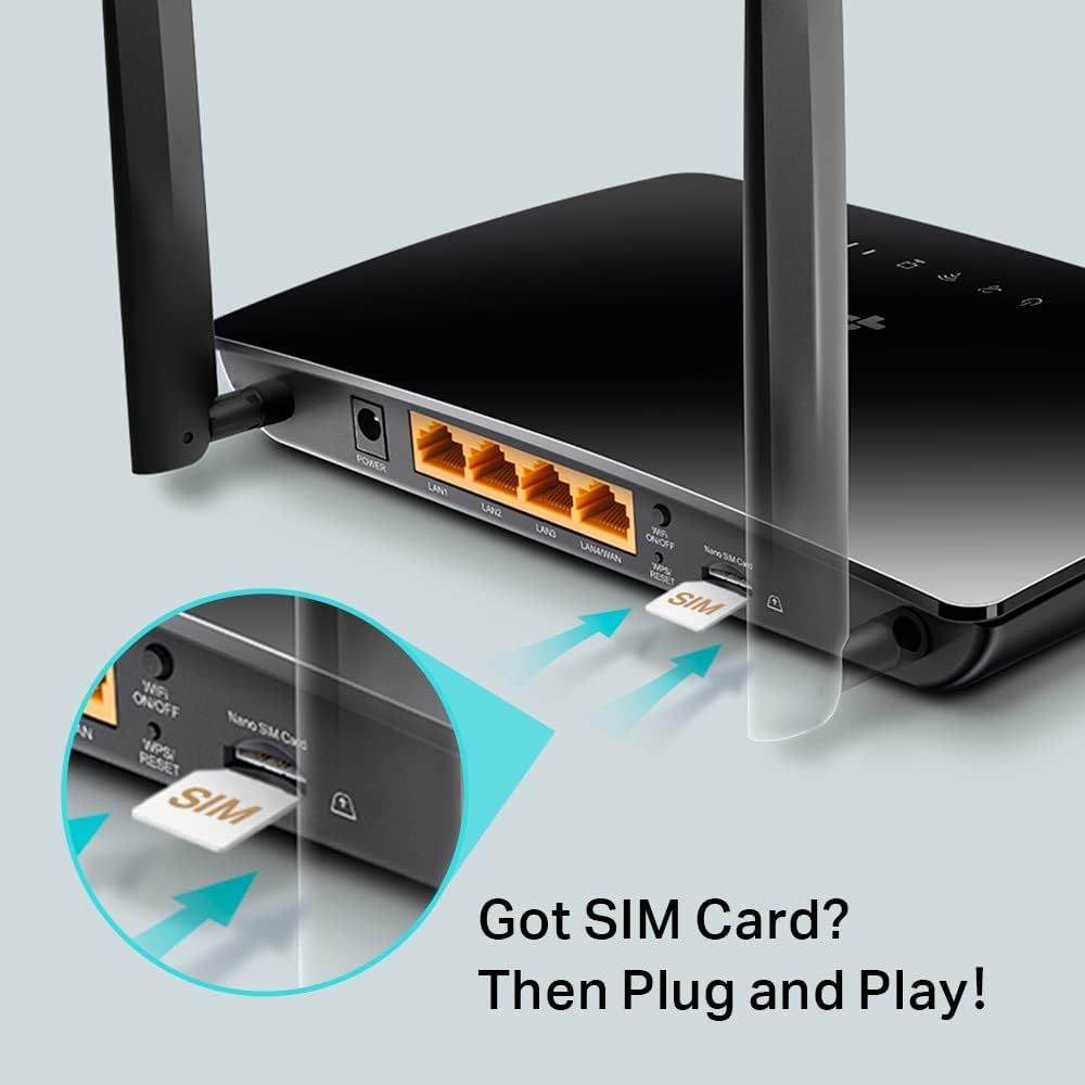 TP-Link TL-MR6400 4G LTE Router up to 300Mbps Wireless (SIM Sold Separately)