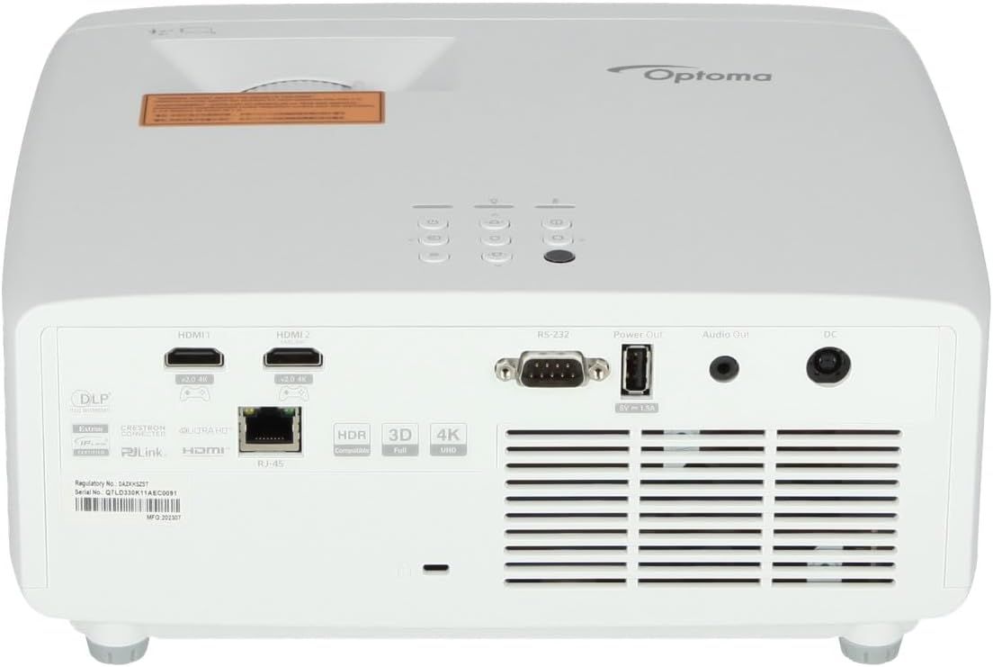Optoma UHZ35ST 4K Ultra HD Laser Projector Short Throw up to 240Hz Refresh