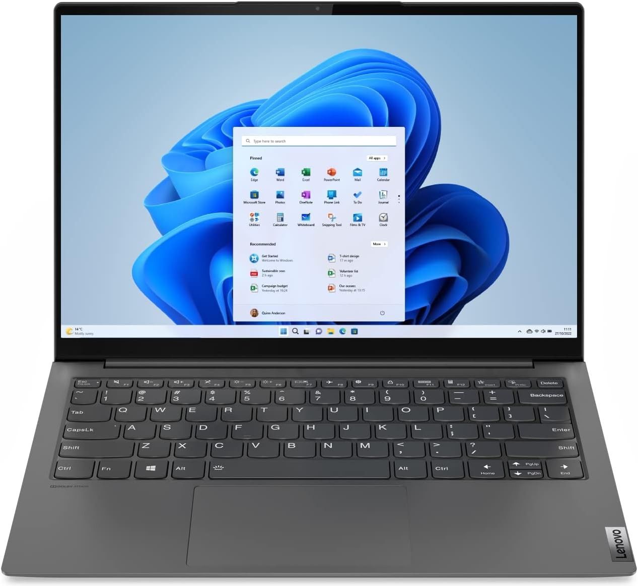 Lenovo Yoga Slim 7 13ACN5 13" Laptop AMD Ryzen 7 5800U 8GB RAM 512GB SSD Grey