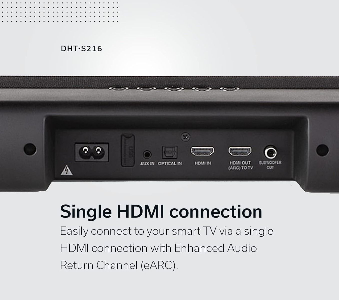 Denon DHT-S216 Sound Bar with Built In Subwoofer and 3D Audio