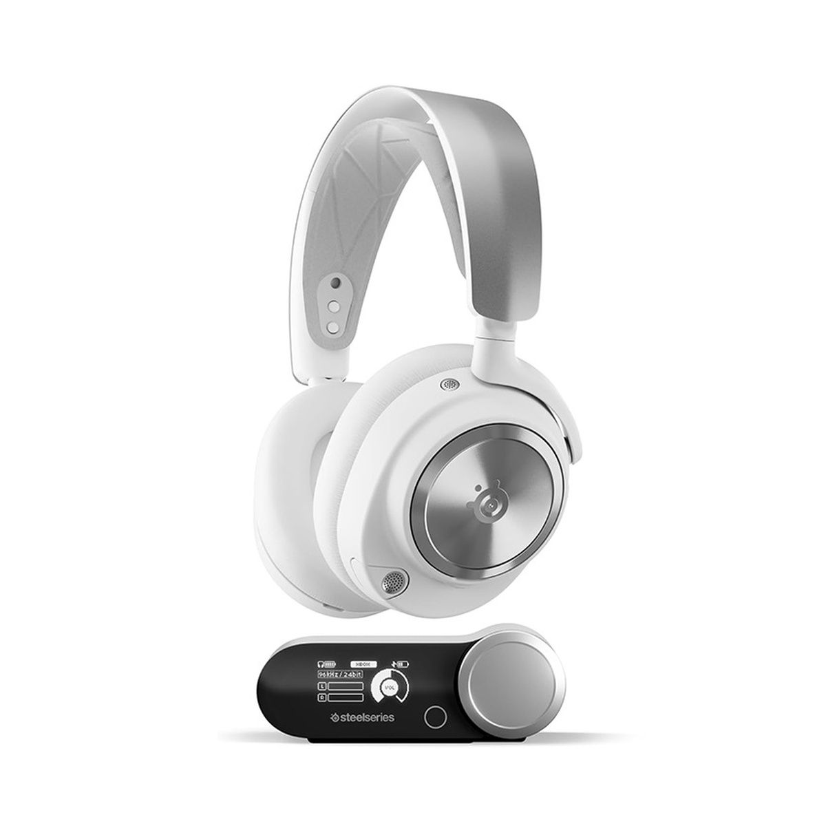 SteelSeries Arctis Nova Pro Wireless White Gaming Headset with ANC