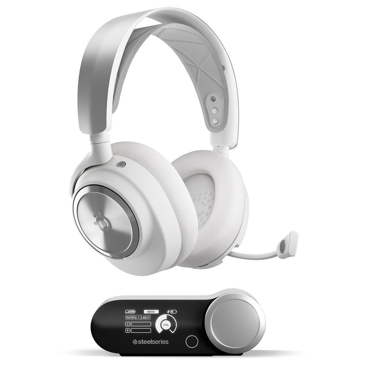 SteelSeries Arctis Nova Pro Wireless White Gaming Headset with ANC