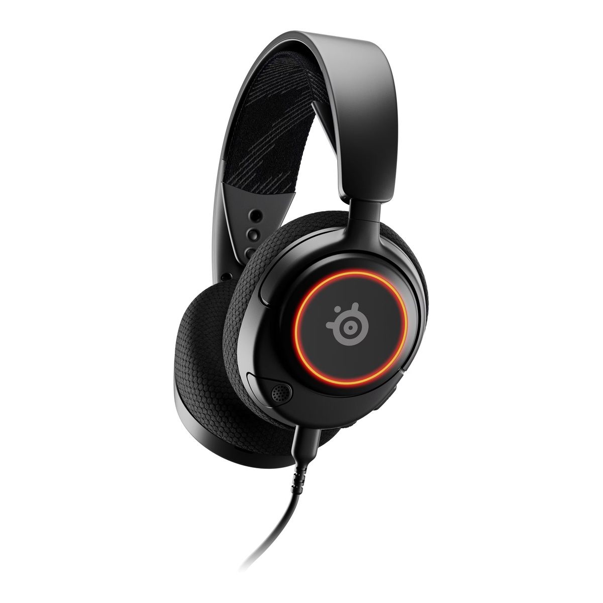 SteelSeries Arctis Nova 3 Wired Gaming Headset with RGB Ring & Boom Mic