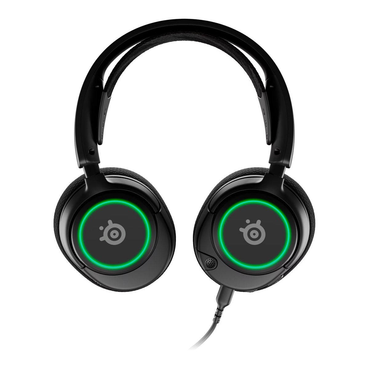SteelSeries Arctis Nova 3 Wired Gaming Headset with RGB Ring & Boom Mic