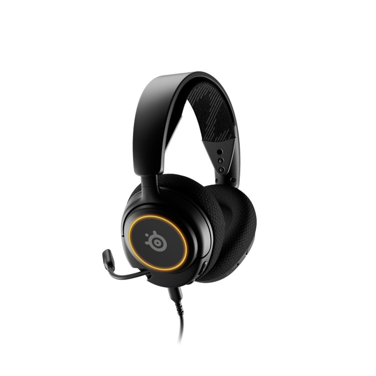 SteelSeries Arctis Nova 3 Wired Gaming Headset with RGB Ring & Boom Mic
