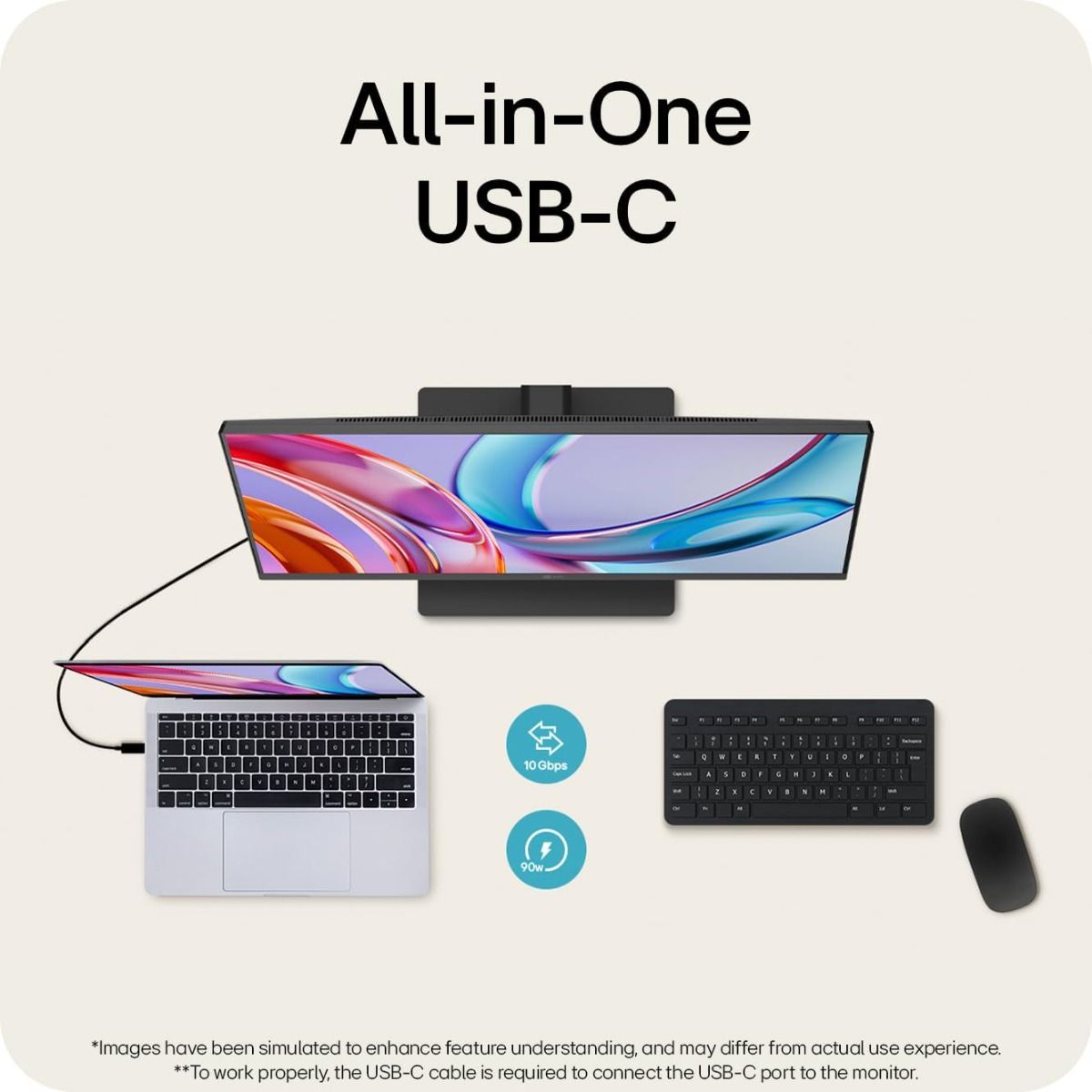 LG UltraFine 27U730A-B 27" 4K Ultra HD Monitor HDR 10 USB-C