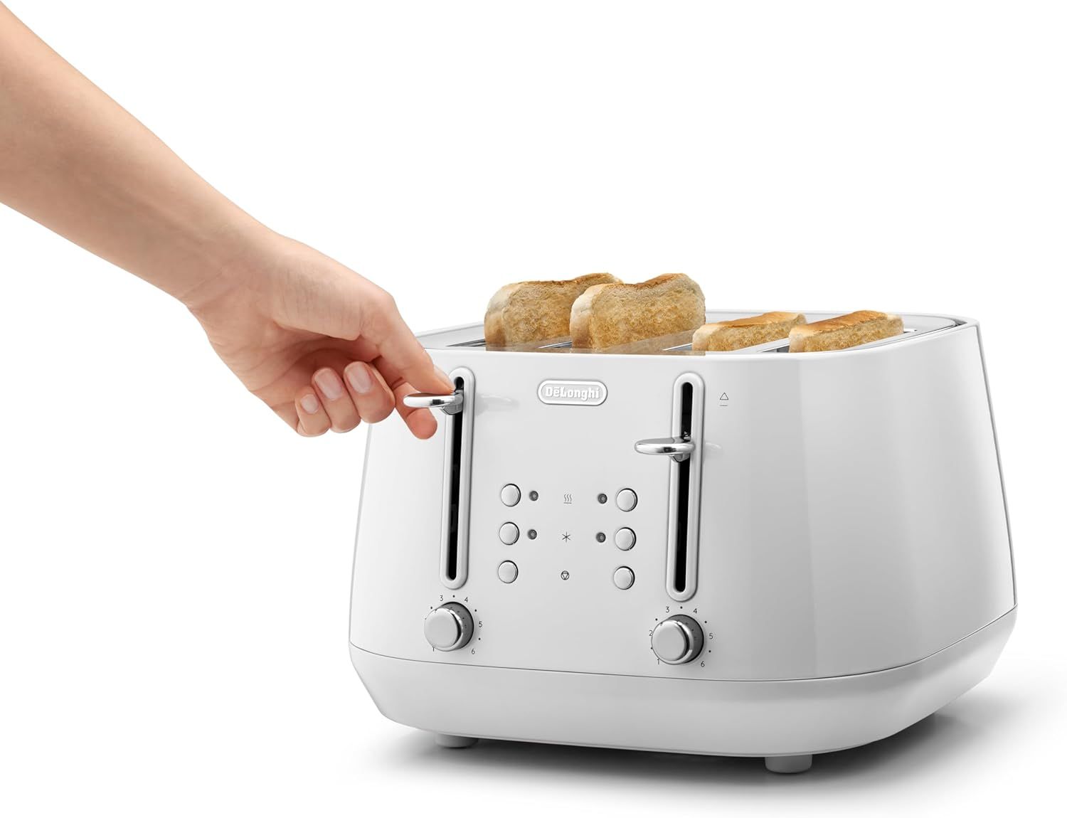 De'Longhi Eclettica 4 Slot Toaster CTY4003.W - White