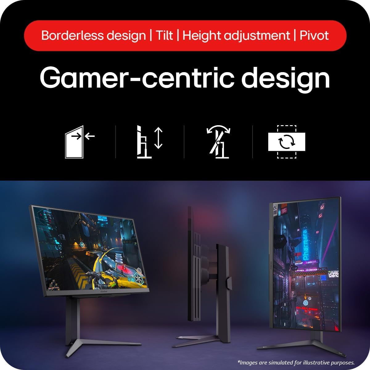 LG UltraGear 27GS75Q 27" Quad HD 180Hz Monitor 1ms Response HDR10