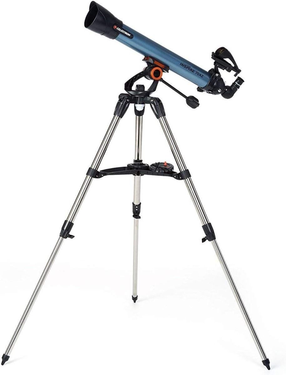 Celestron Inspire 70AZ 70mm Refractor Telescope Height Adjustable Blue