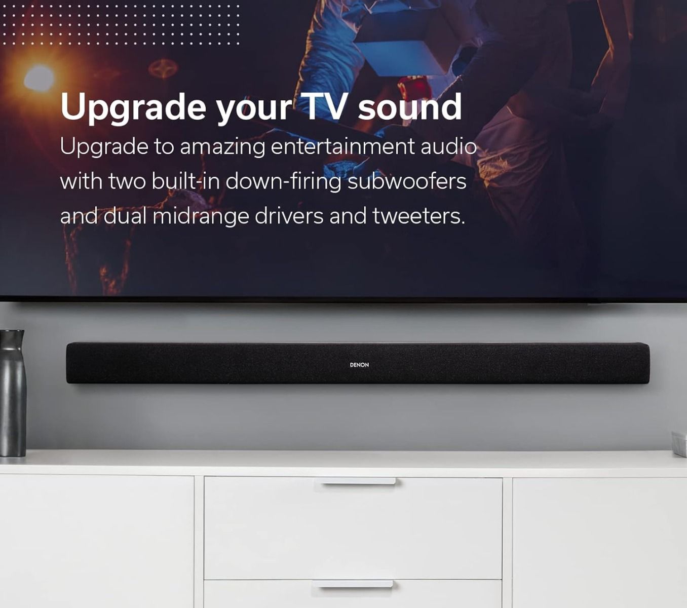 Denon DHT-S216 Sound Bar with Built In Subwoofer and 3D Audio