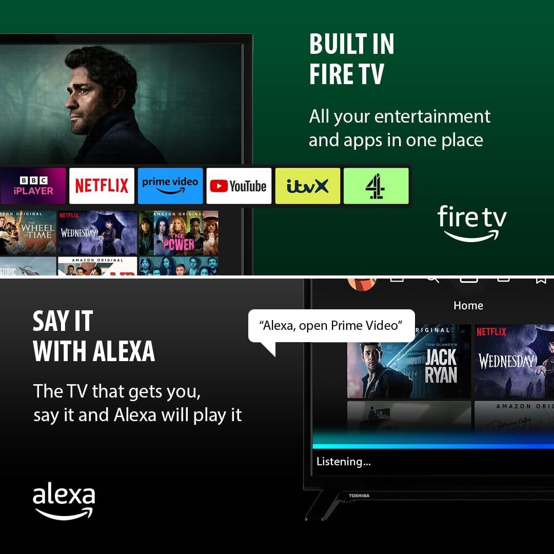 Toshiba Fire TV 24WF2F53DB 24" Smart HD Ready HDR10 LED TRU Picture