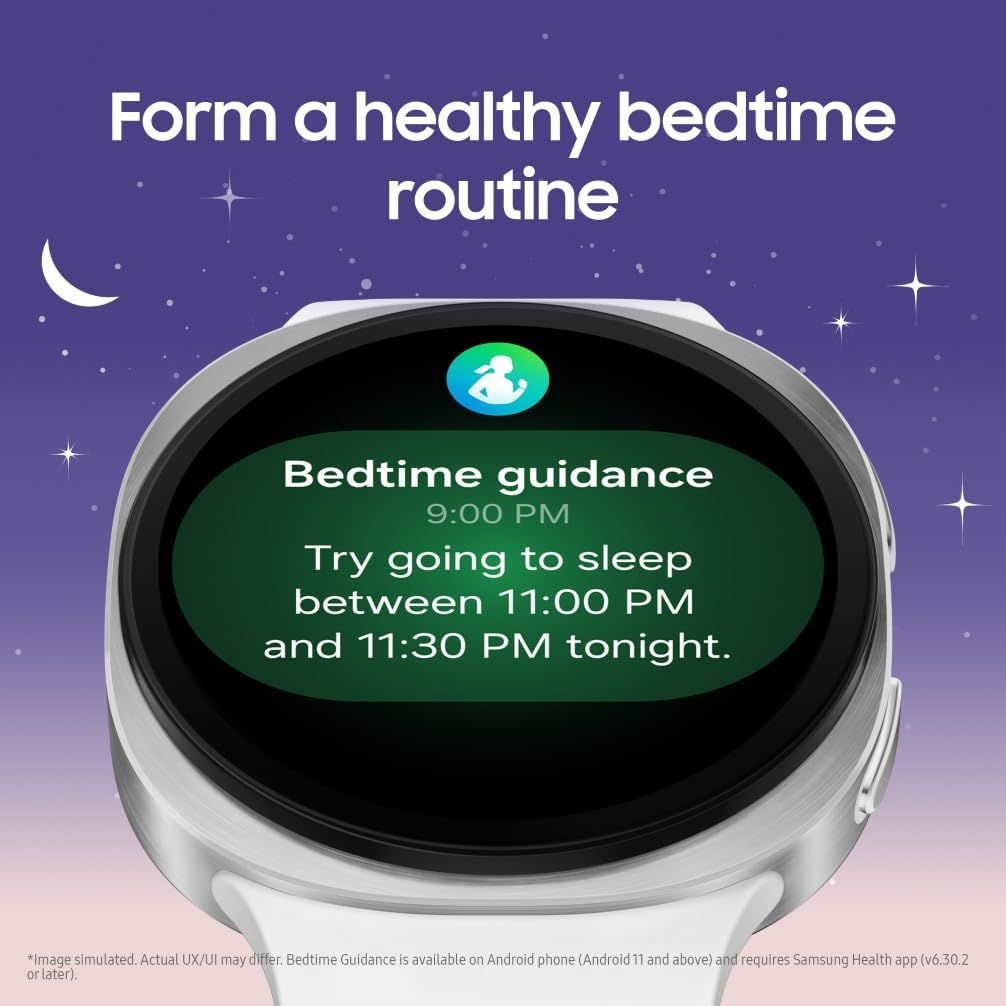 Samsung Galaxy Watch8 Bluetooth 44mm 1.5" AMOLED Display 32GB Storage Black