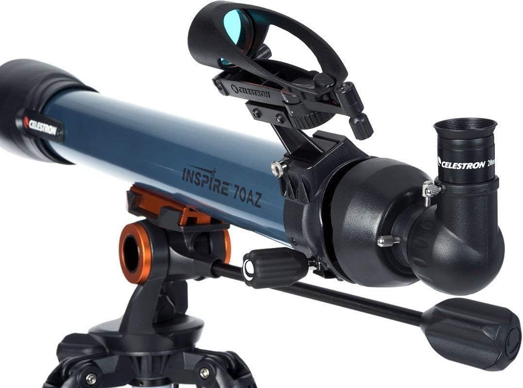 Celestron Inspire 70AZ 70mm Refractor Telescope Height Adjustable Blue