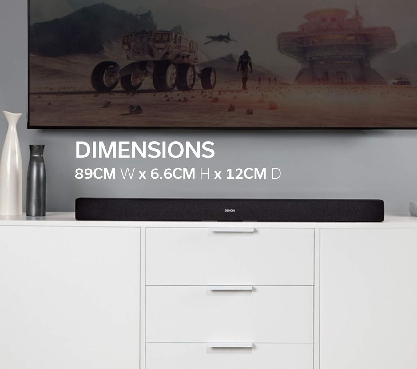 Denon DHT-S216 Sound Bar with Built In Subwoofer and 3D Audio