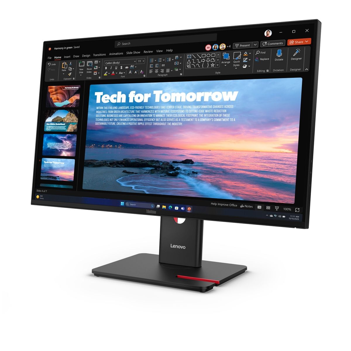 Lenovo ThinkVision T27QD-40 27-inch QHD IPS 120Hz Monitor 100W USB-C