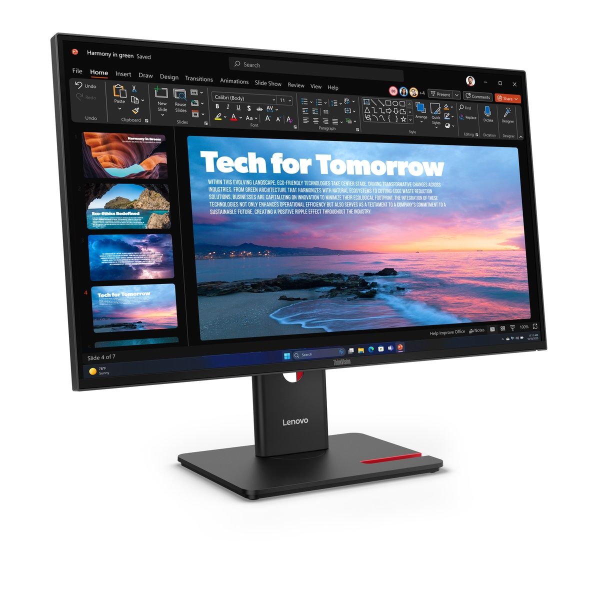 Lenovo ThinkVision T27QD-40 27-inch QHD IPS 120Hz Monitor 100W USB-C