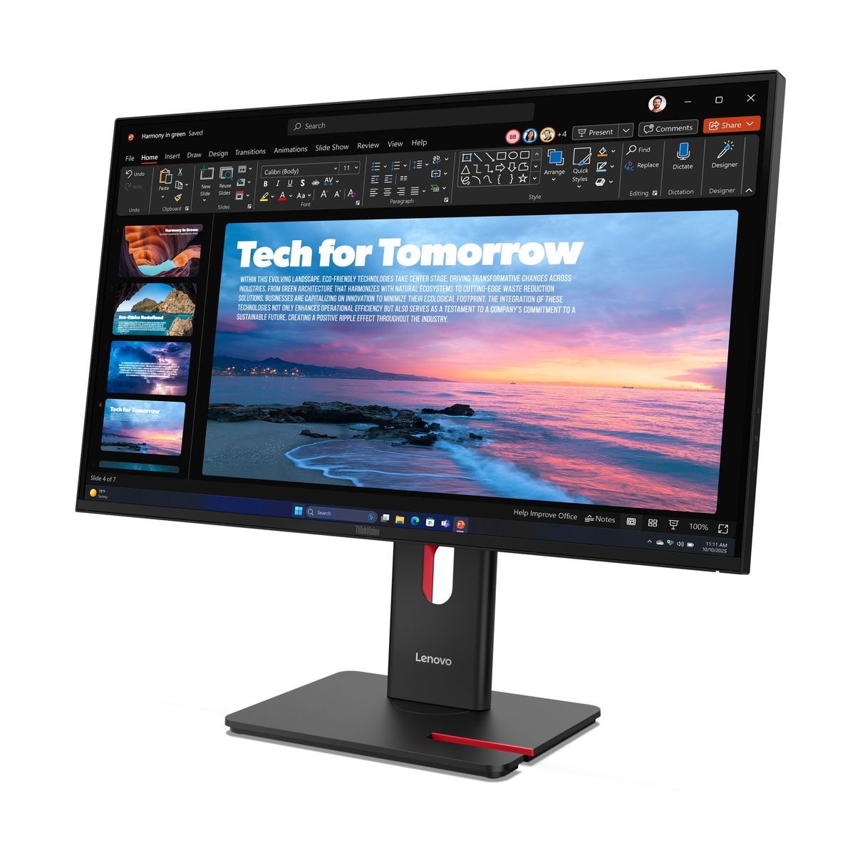Lenovo ThinkVision T27QD-40 27-inch QHD IPS 120Hz Monitor 100W USB-C