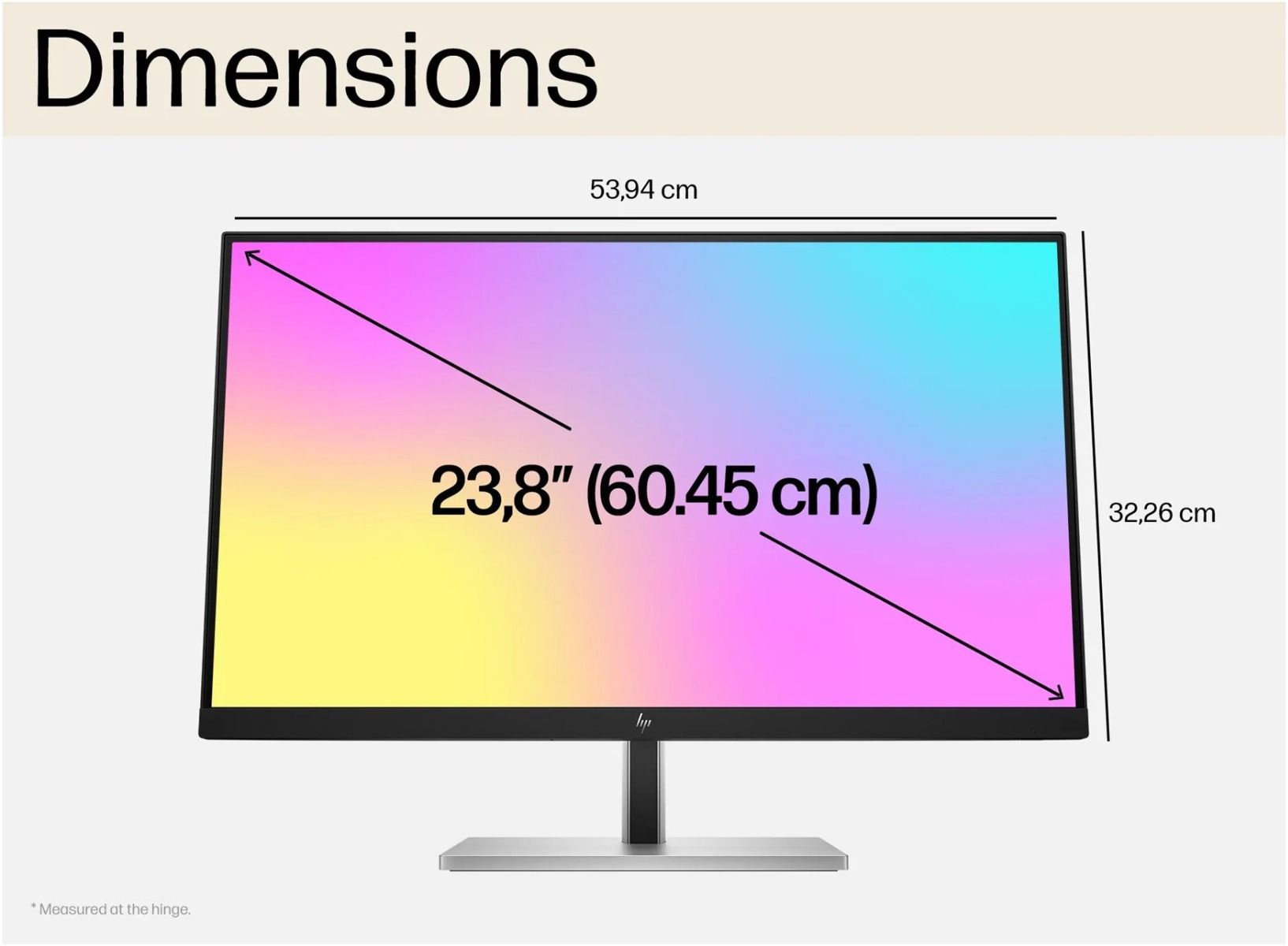 HP E24 G5 23.8" Full HD IPS Business Monitor with USB Hub 4 Way Ergonomic Adjustment