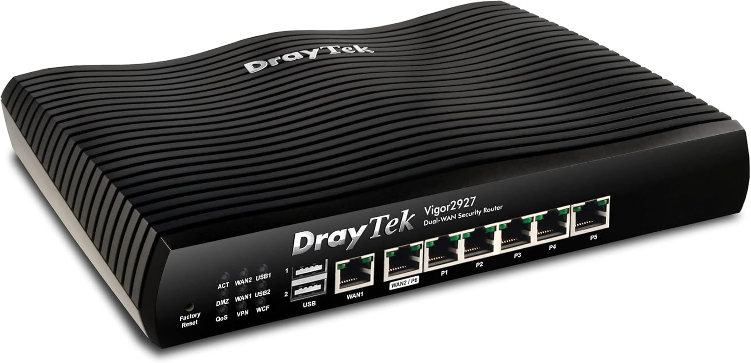 DrayTek Vigor 2927 1Gb Ethernet Dual-WAN Firewall VPN Router