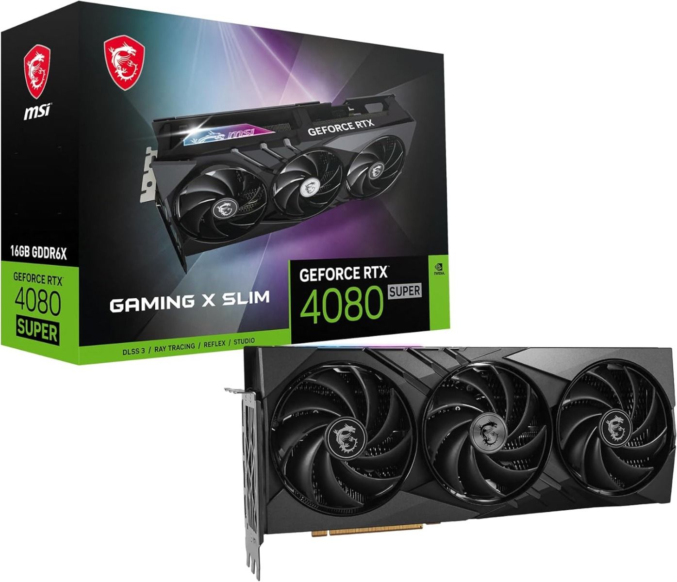 MSI GeForce RTX 4080 Super 16GB Gaming X Slim Graphics Card