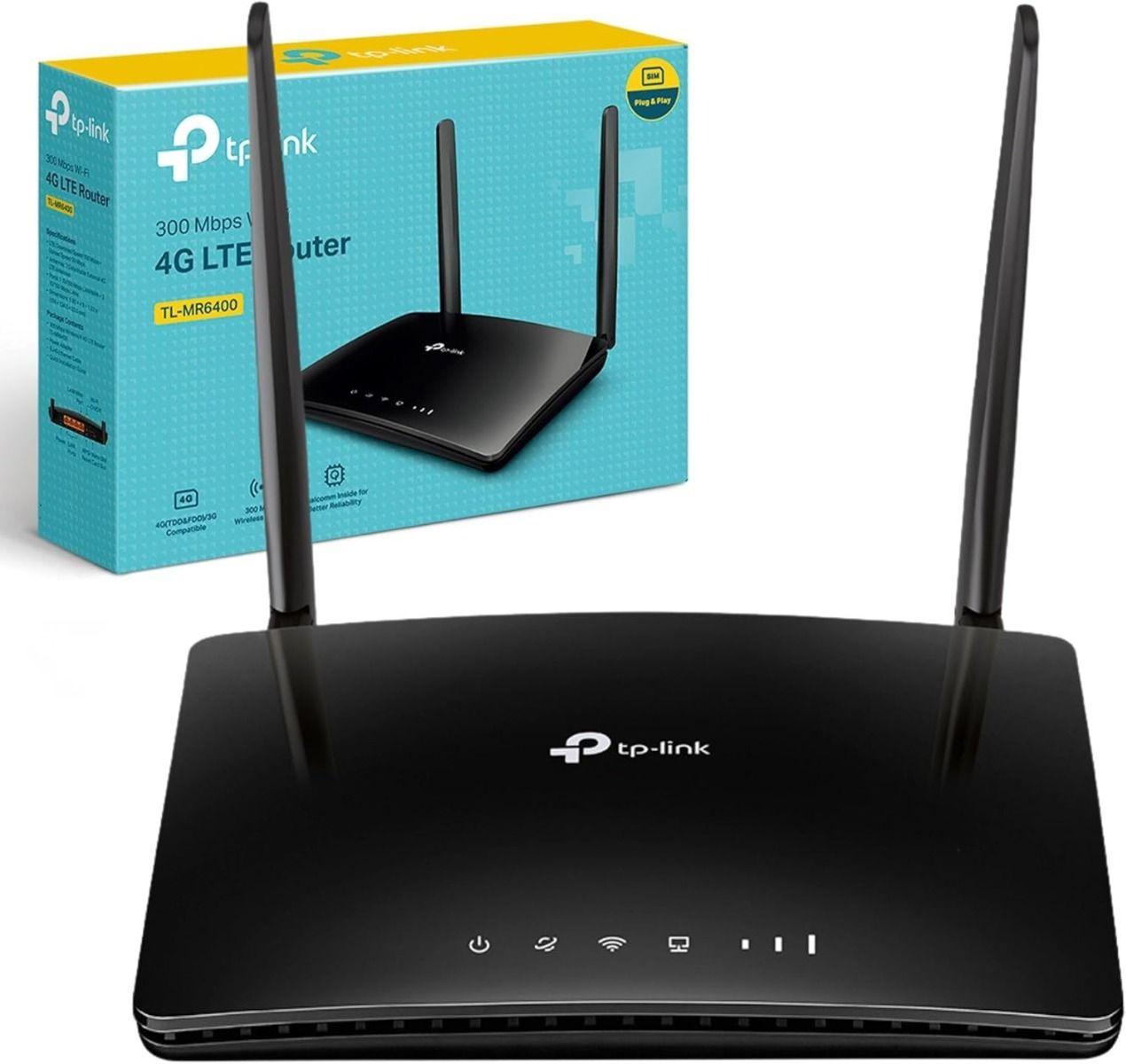 TP-Link TL-MR6400 4G LTE Router up to 300Mbps Wireless (SIM Sold Separately)