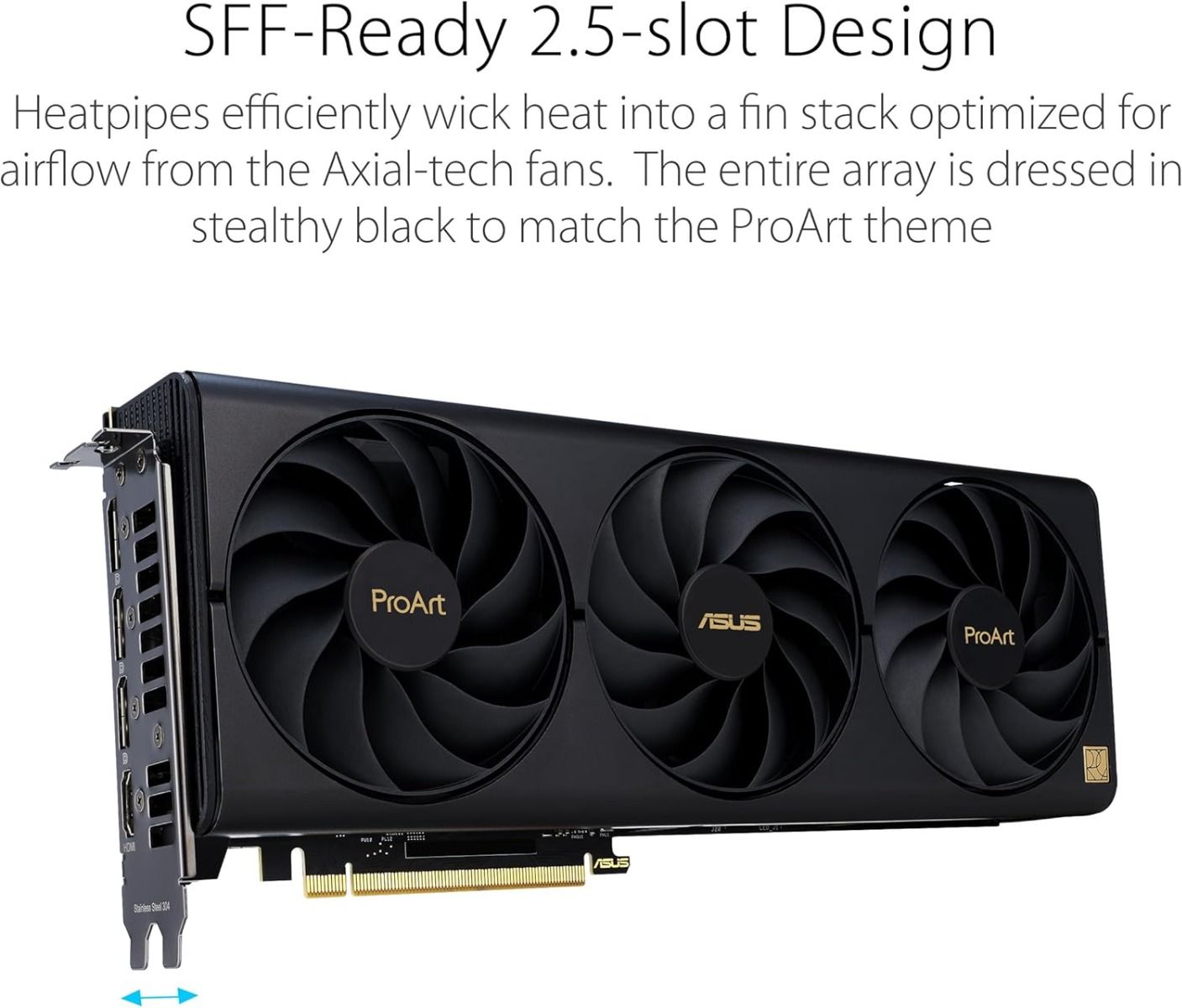 ASUS ProArt RTX 4070Ti Super OC Edition Graphics Card 16GB GDDR6X
