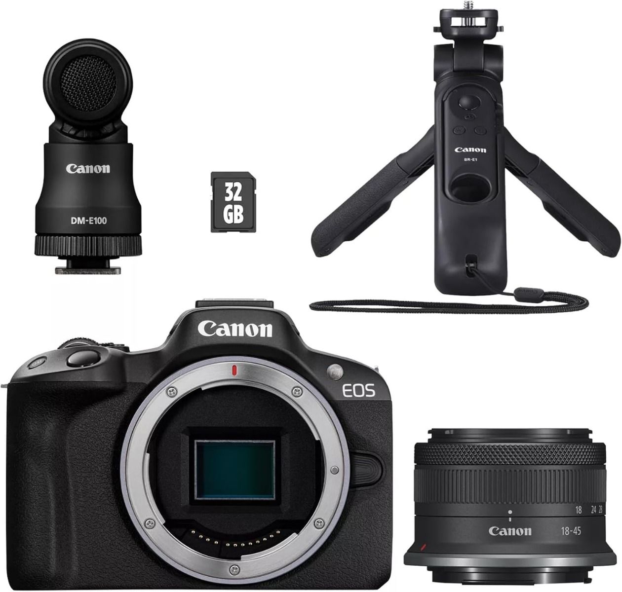 Canon EOS R50 Mirrorless Camera with Content Creator Kit