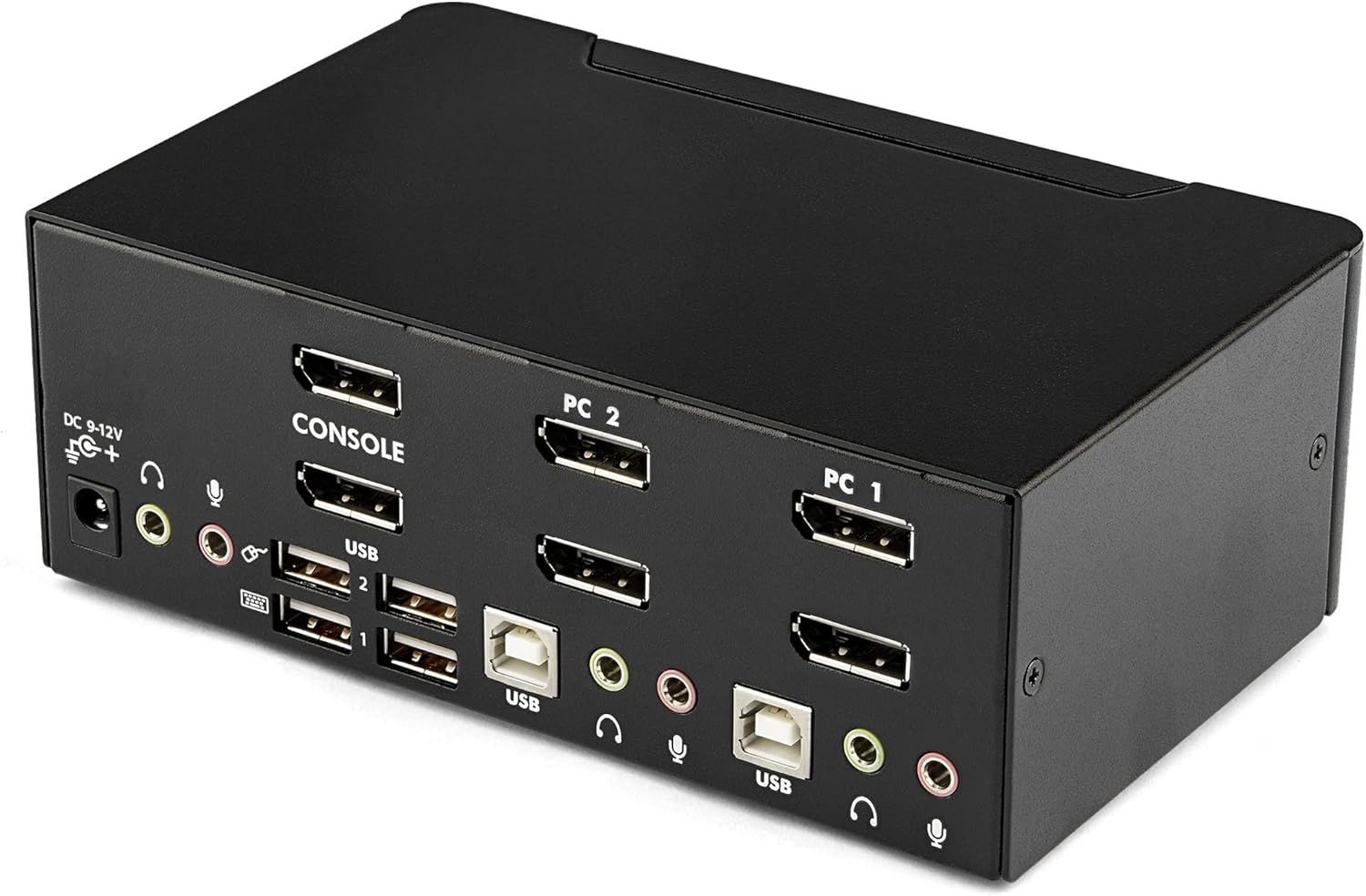 StarTech 2-Port DisplayPort Dual-Monitor KVM Switch 4K 60Hz Shared USB HUB